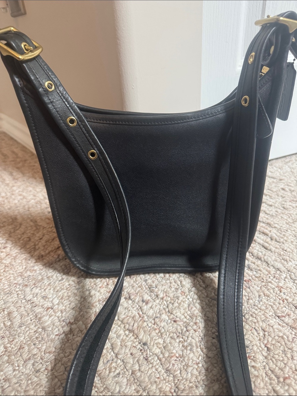 Vintage Coach Leather Brass Hardware